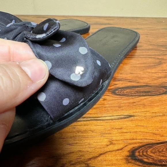 Kate Spade New York Bikini Bow Slide Sandals Polka Dots - Picture 14 of 15